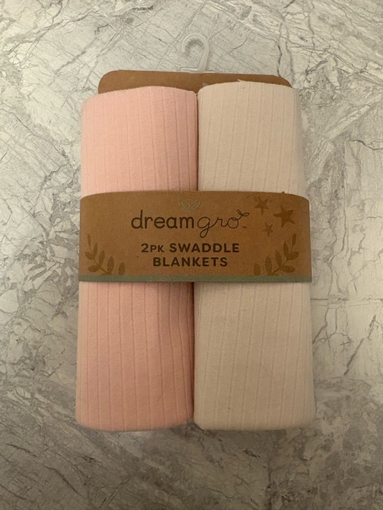 Dreamgo Other - 2-Pack Kids Swaddle Blankets - Pink and Cream